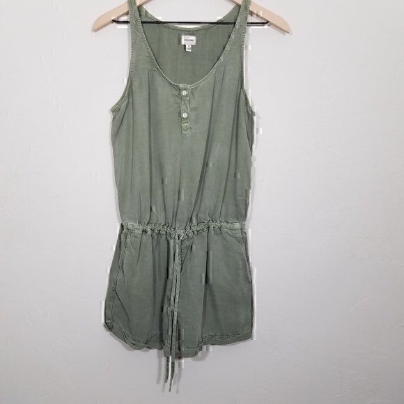 Sneak Peek Pants - Sneak Peek Tencel Olive Green Romper Size S